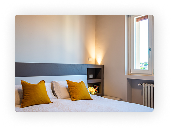 Camera da letto ristrutturata